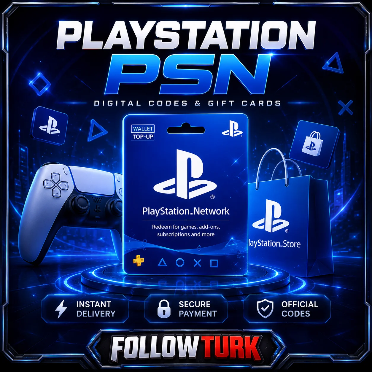 Cartes cadeaux PlayStation (PSN)