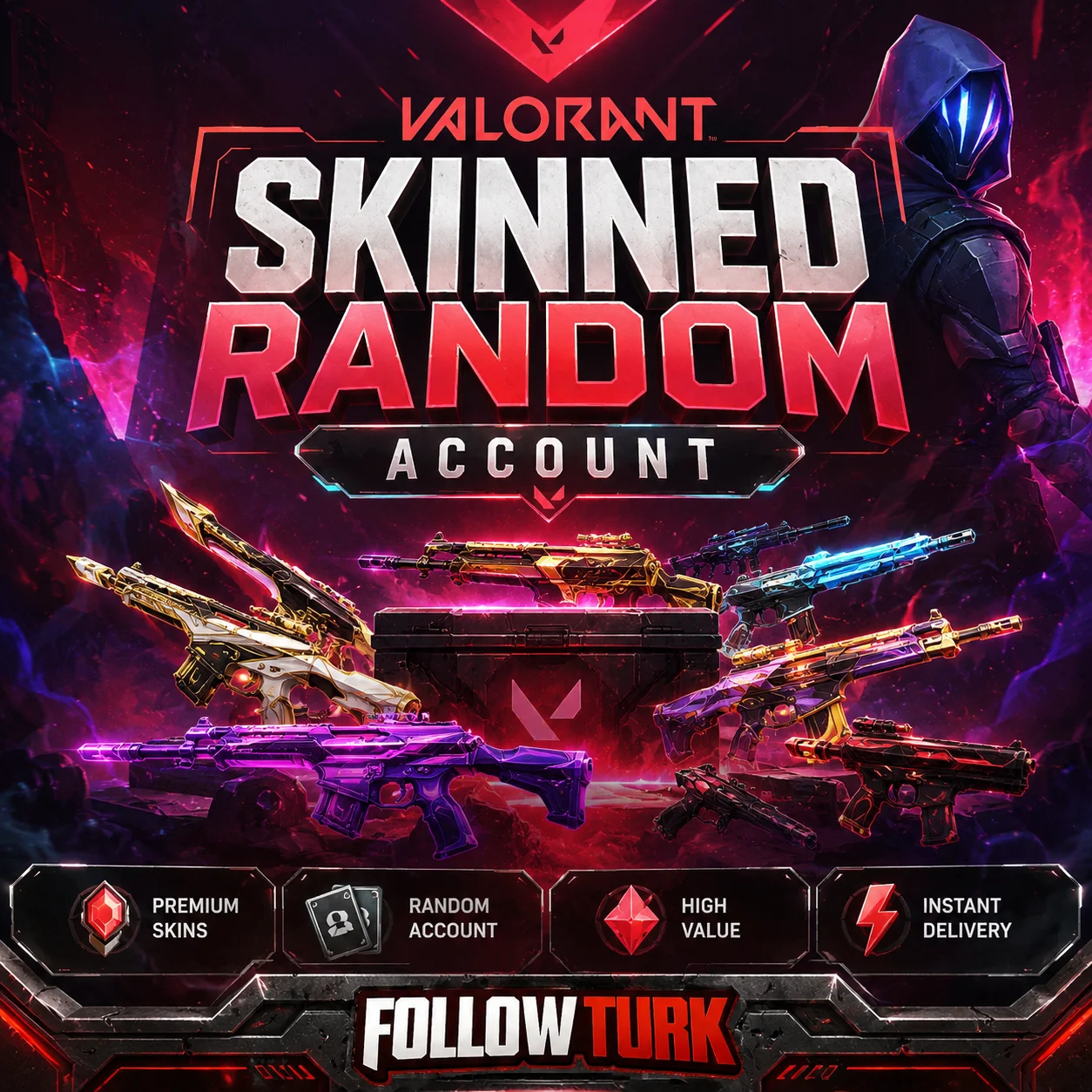 Compte Valorant aléatoire avec skins