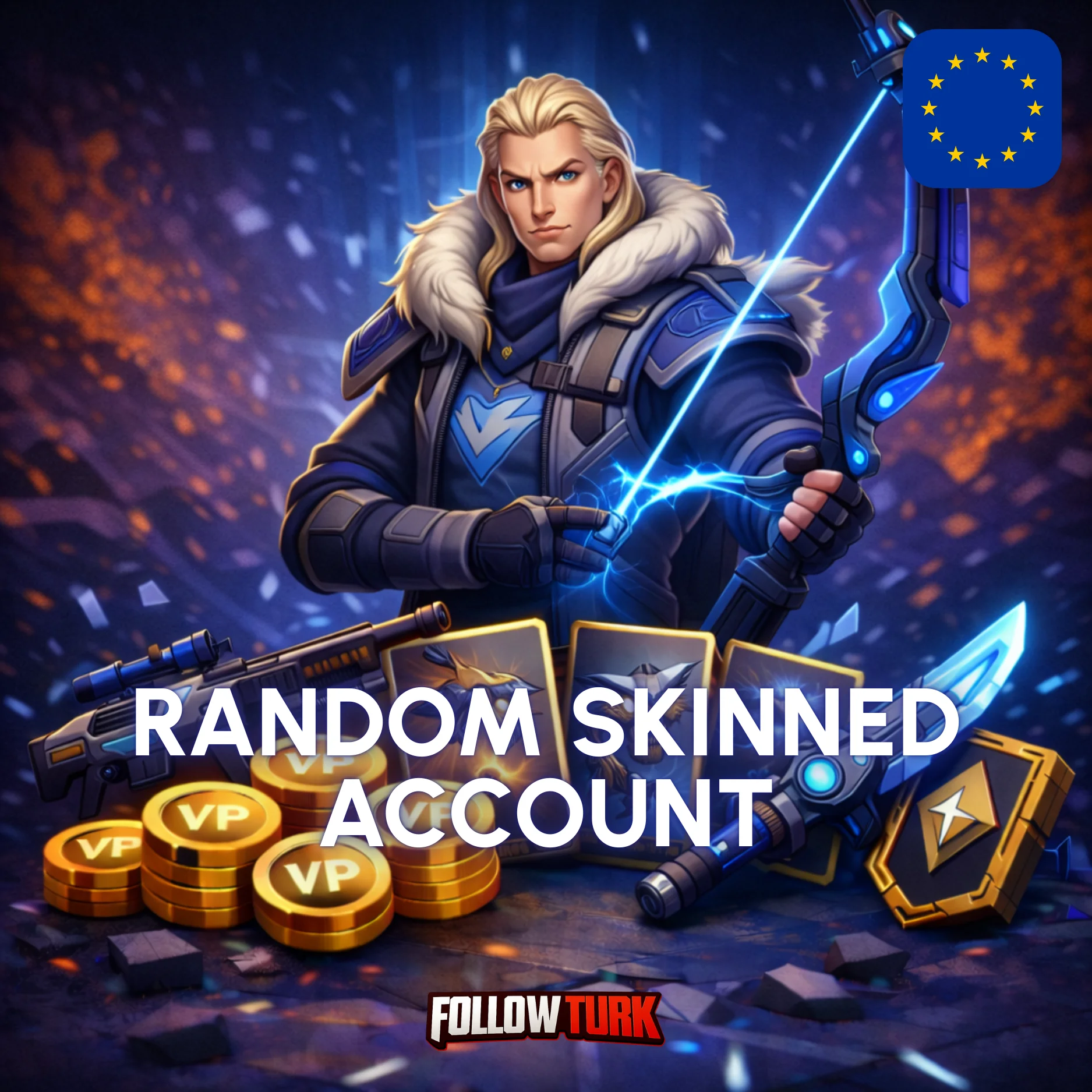 Compte Valorant skinné aléatoire EU - Accès complet