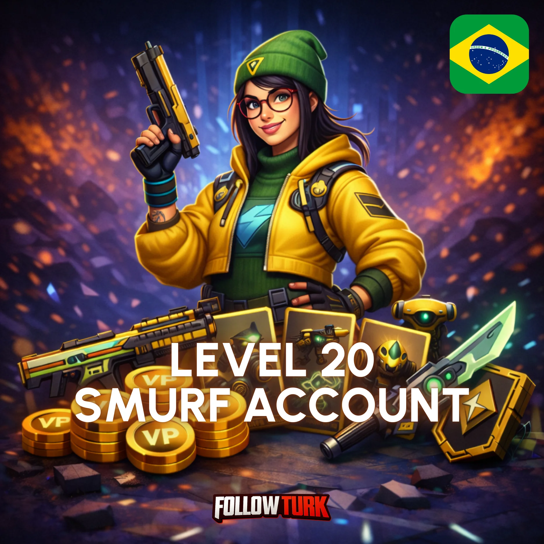 Compte Smurf Valorant Brésil (BR) - FollowTurk