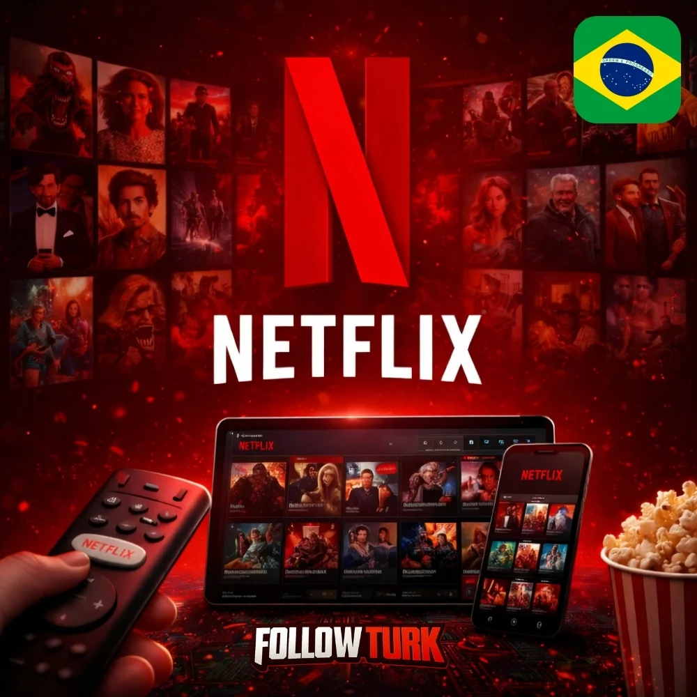 Carte cadeau Netflix Brésil - BRL - FollowTurk