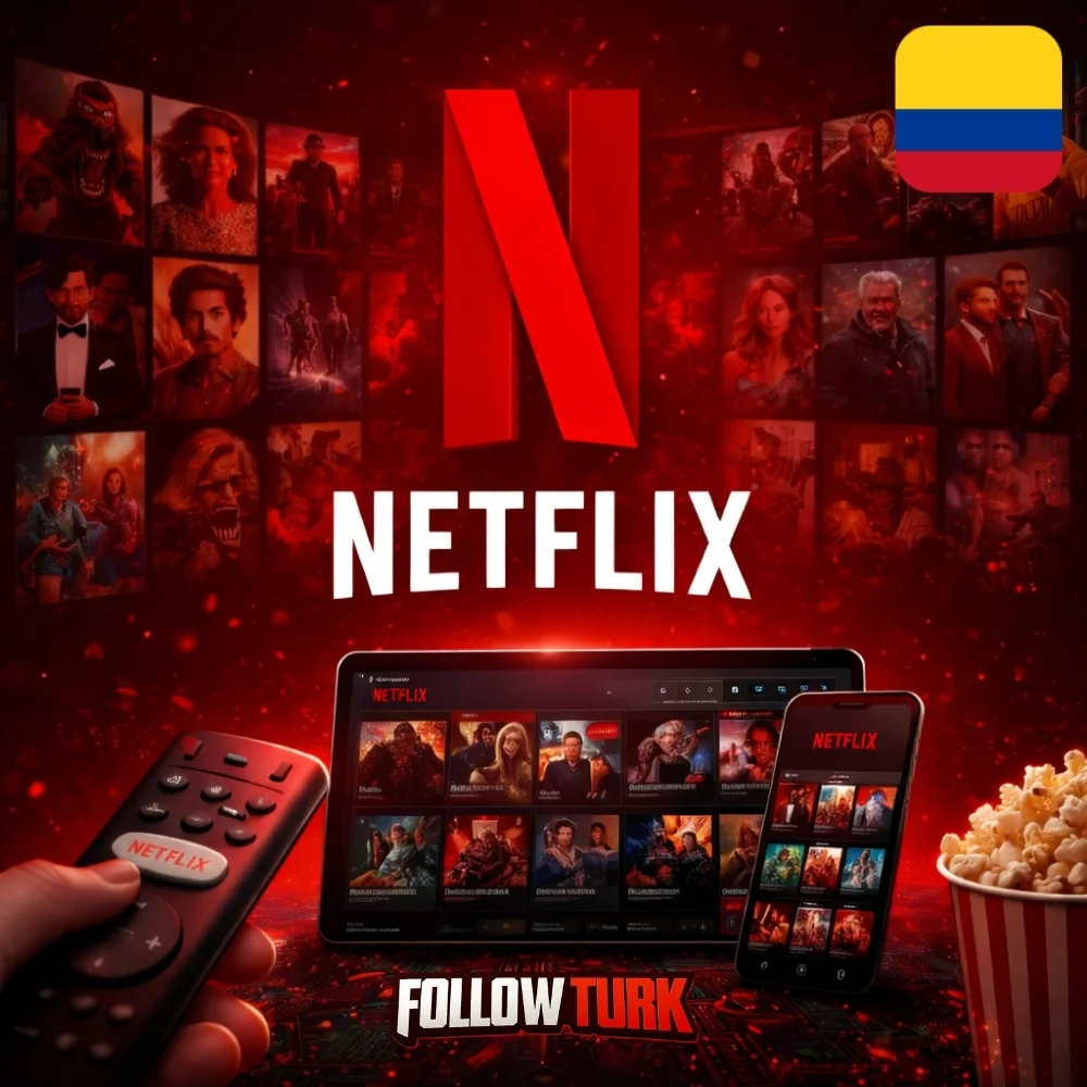 Carte cadeau Netflix Colombie - COP - FollowTurk