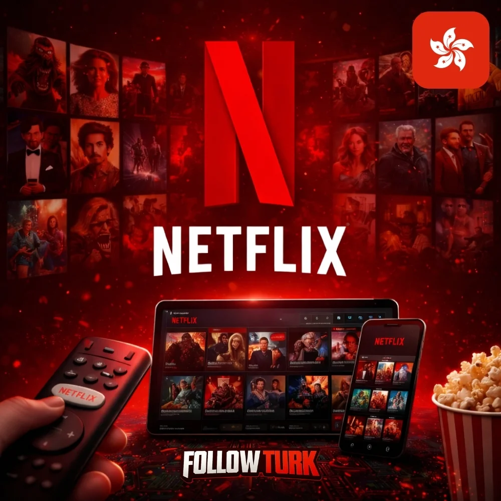 Carte cadeau Netflix Hong Kong (HKD) - FollowTurk