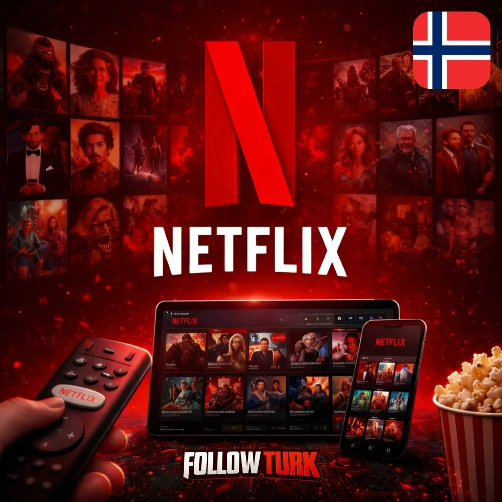 Carte cadeau Netflix Norvège - NOK - FollowTurk