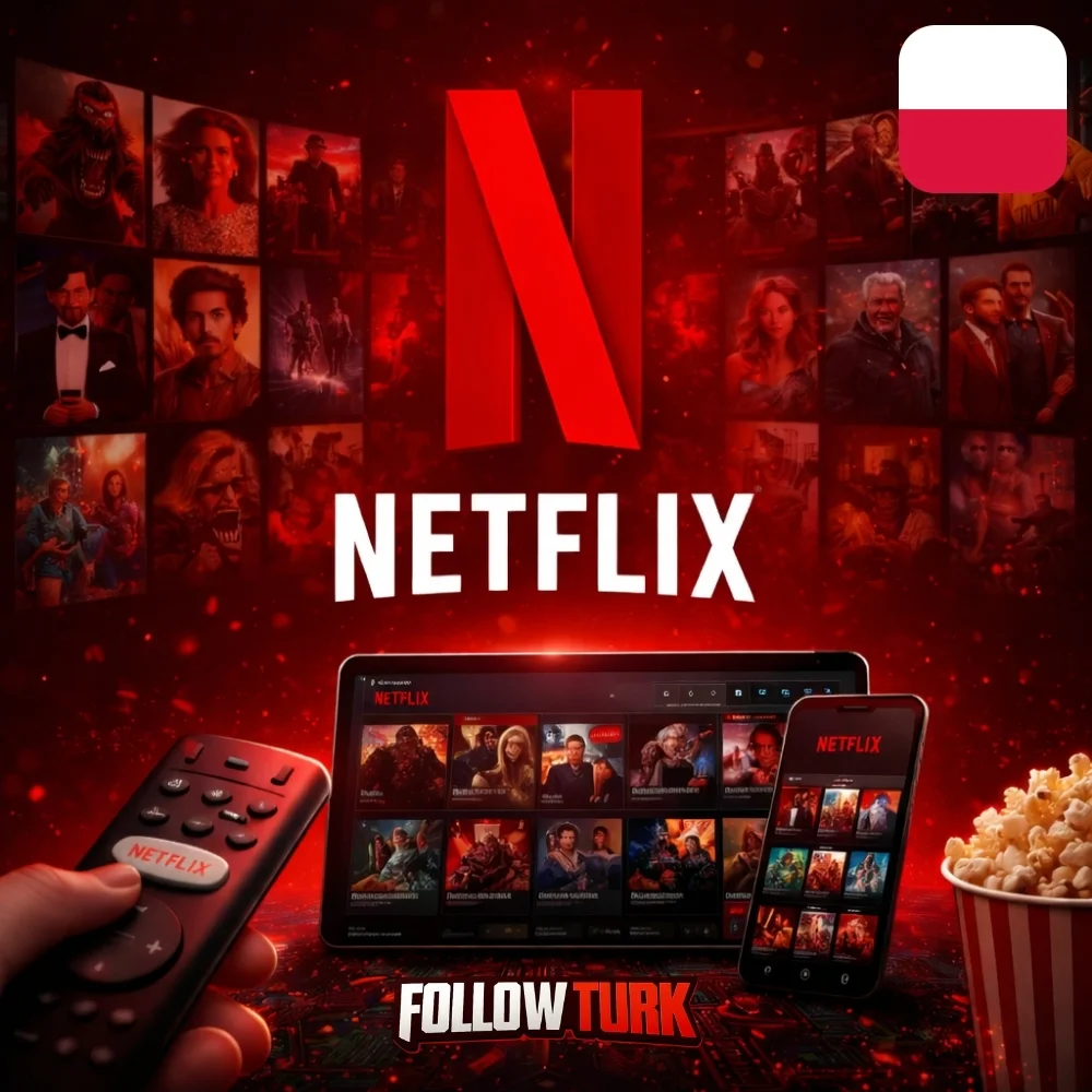 Carte cadeau Netflix Pologne - PLN - FollowTurk