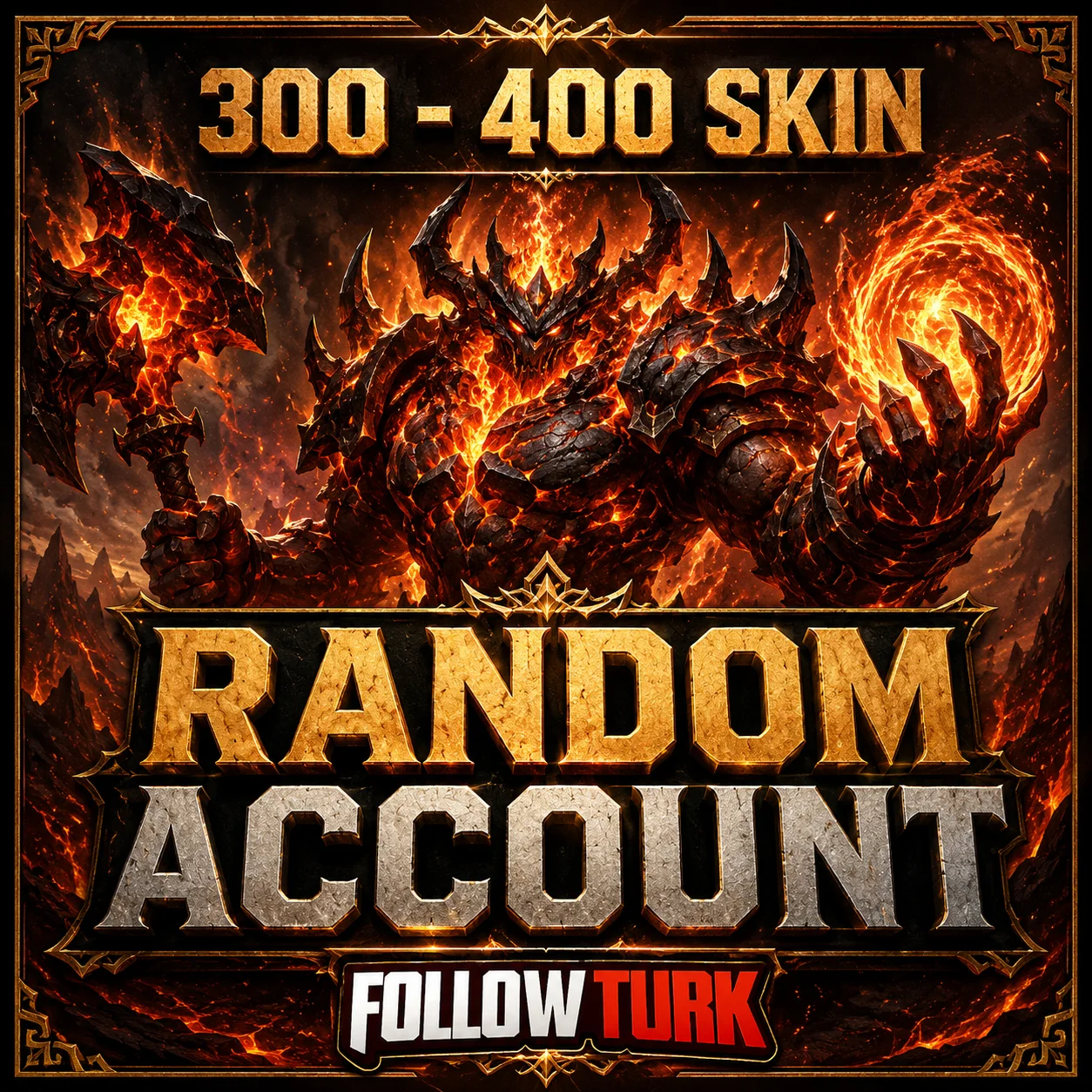 Compte Legend aléatoire avec 300 à 400 skins - FollowTurk
