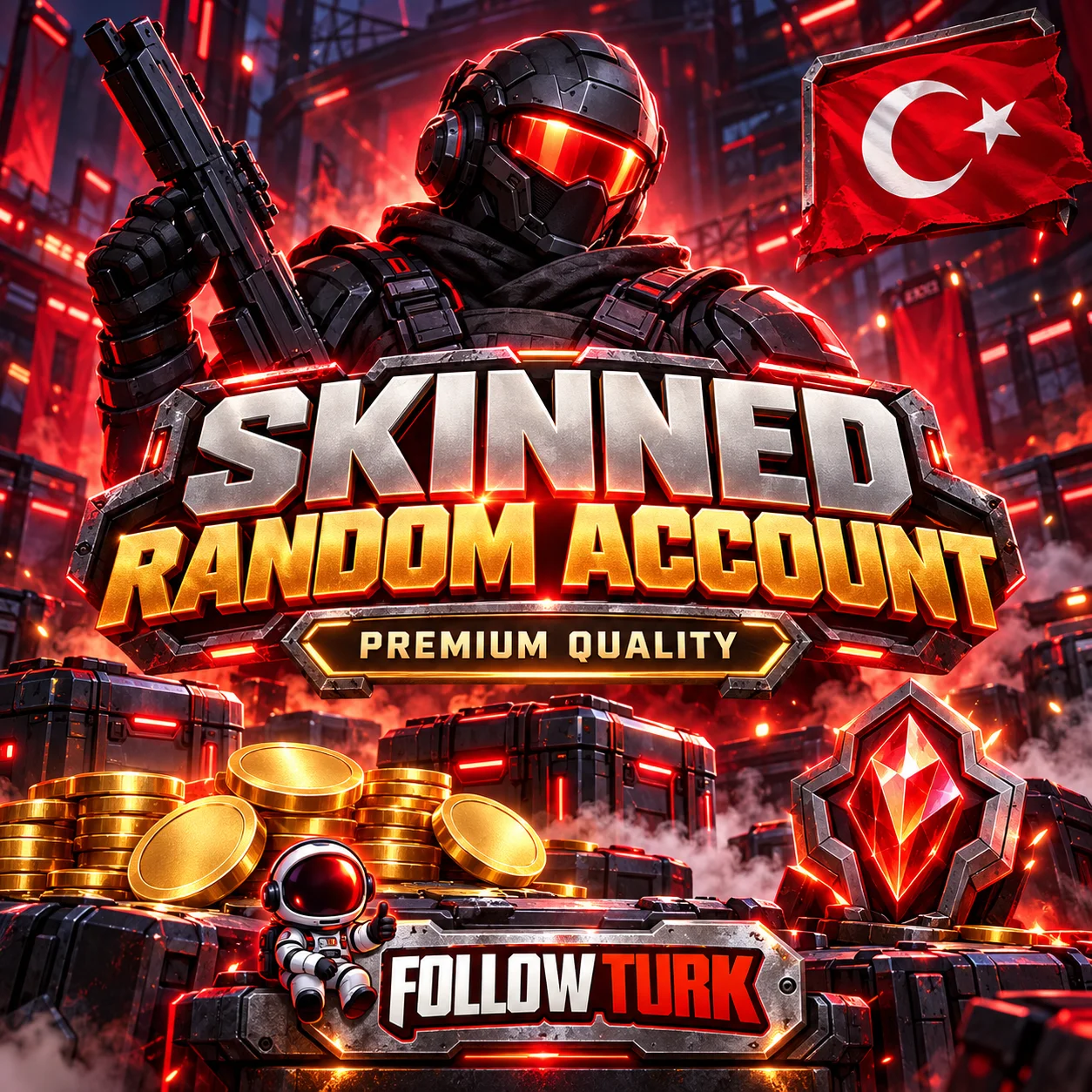 TR - Compte Valo aléatoire avec skins - Accès complet - FollowTurk