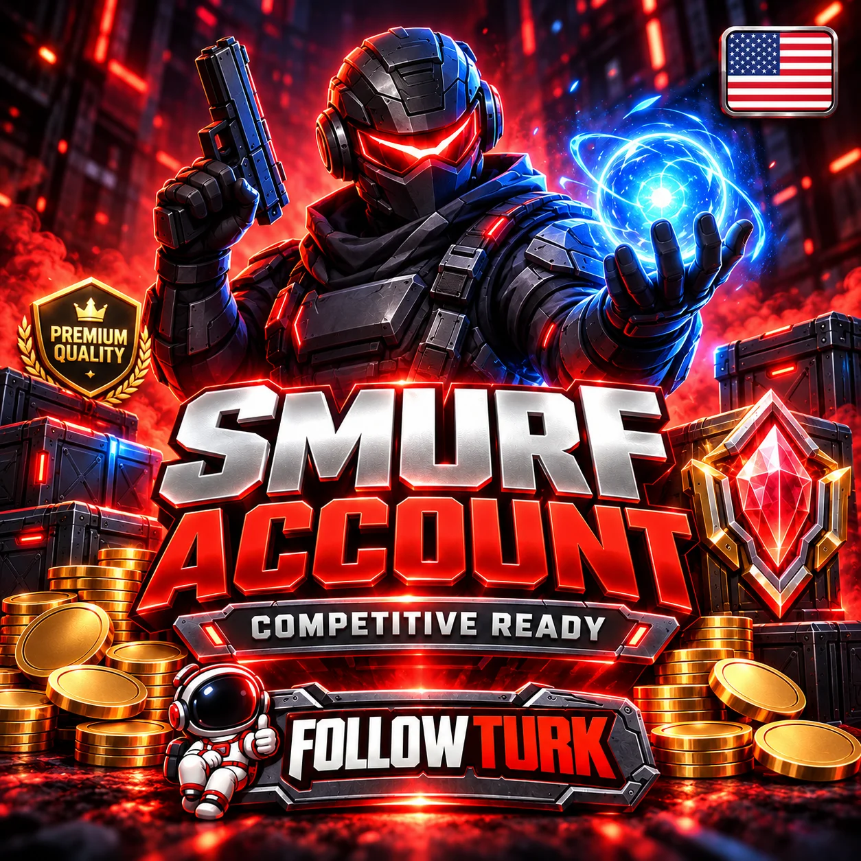 Compte Smurf Amérique du Nord (NA) - FollowTurk