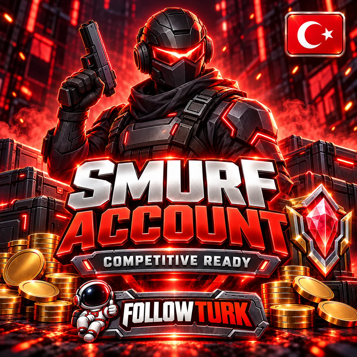 Compte Smurf Turquie (TR) pour Valo - FollowTurk
